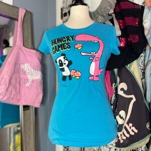 Y2K Emo Scene Core blue Graphic